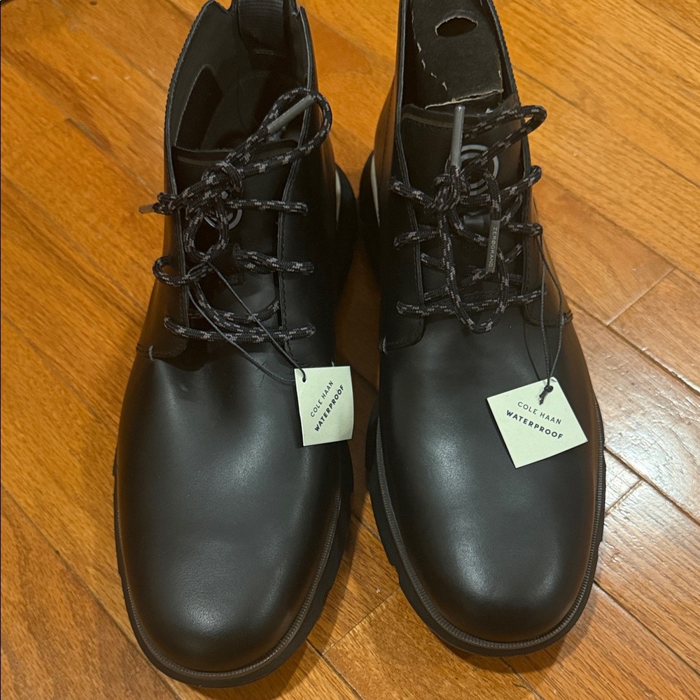 Cole Haan Men's Black waterproof Boots